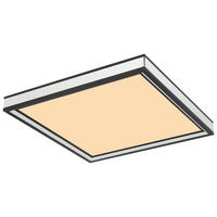GLOBO Deckenleuchte Jessy 41596D1 schwarz Opal Kunststoff Metall B/H/T: ca. 30x6,5x30 cm 1 Brennstellen Jessy - schwarz/Opal (30,00/6,50/30,00cm) - GLOBO