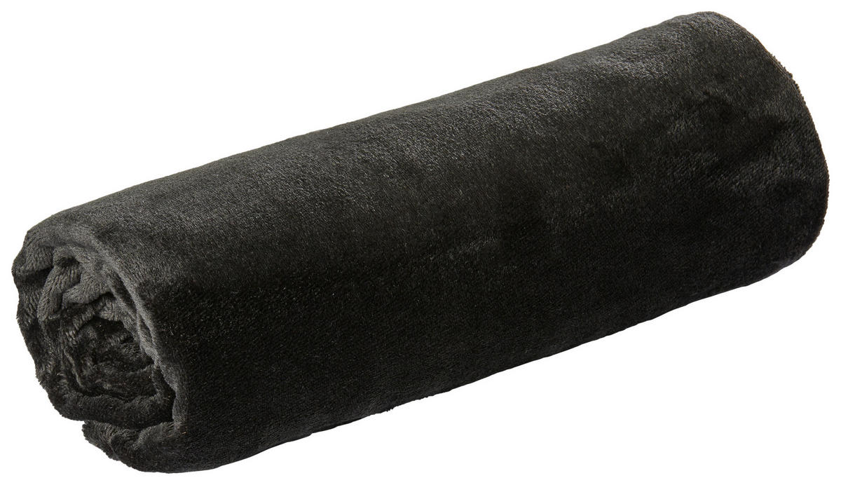 Flanelldecke Flanelldecke 130x160cm schwarz - schwarz (130,00/160,00cm) - Sensation
