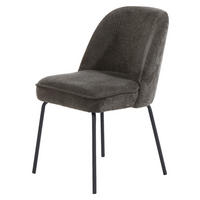 Stuhl  dunkelgrau Webstoff B/H/T: ca. 50x83x63 cm Tom_Stuhl_6003710 - schwarz/dunkelgrau (50,00/83,00/63,00cm)