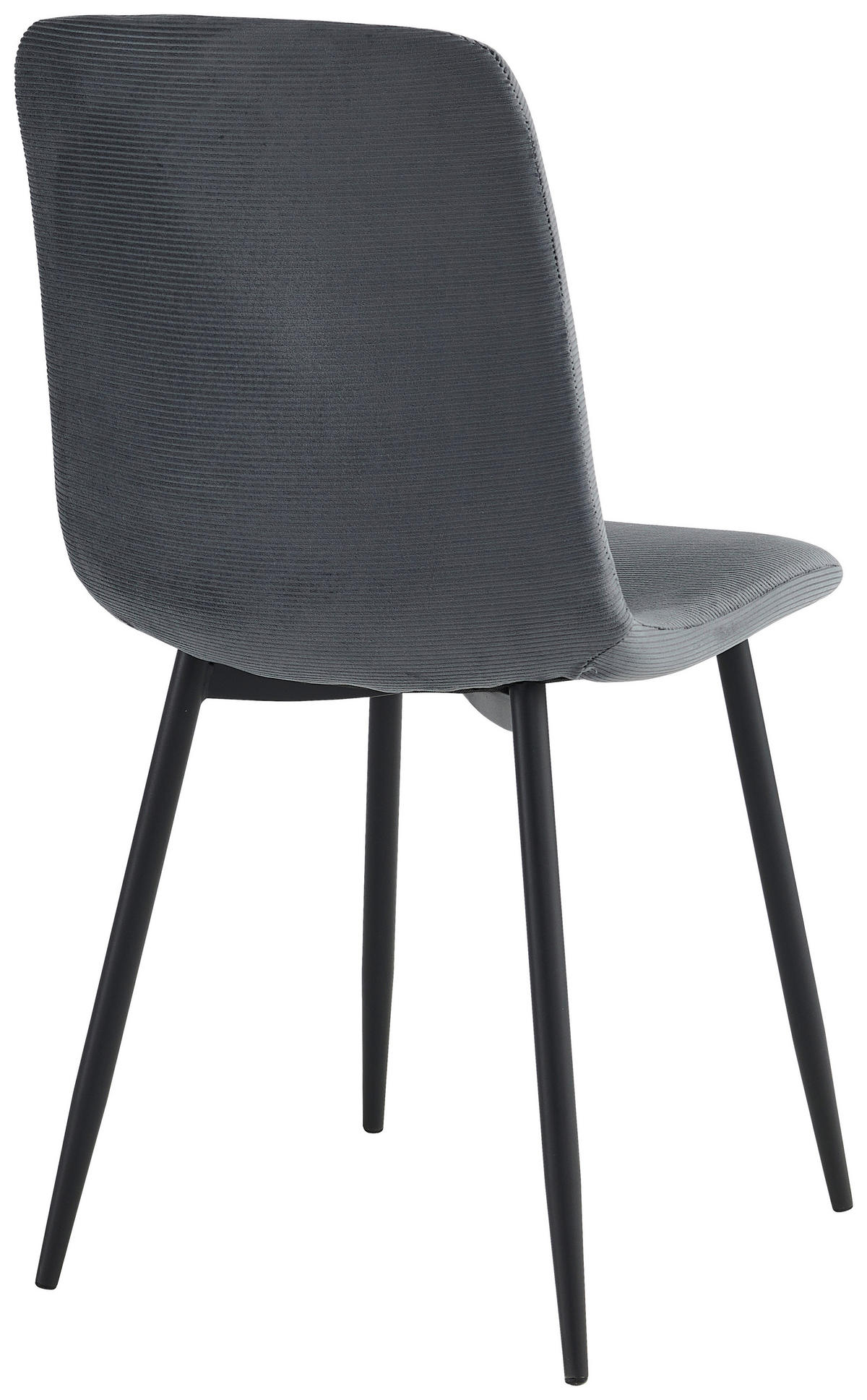 Stuhl Leipzig, 4er-Set anthrazit Microfaser B/H/T: ca. 44x92x54 cm Leipzig, 4er-Set - anthrazit (44,00/92,00/54,00cm) - Hela