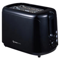 SWISS HOME Toastautomat SH-6912 schwarz Kunststoff B/H/L: ca. 15x19x27 cm DARK - schwarz (27,00/15,00/19,00cm) - SWISS HOME