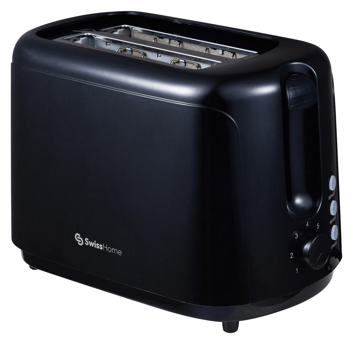 SWISS HOME Toastautomat SH-6912 schwarz Kunststoff B/H/L: ca. 15x19x27 cm DARK - schwarz (27,00/15,00/19,00cm) - SWISS HOME