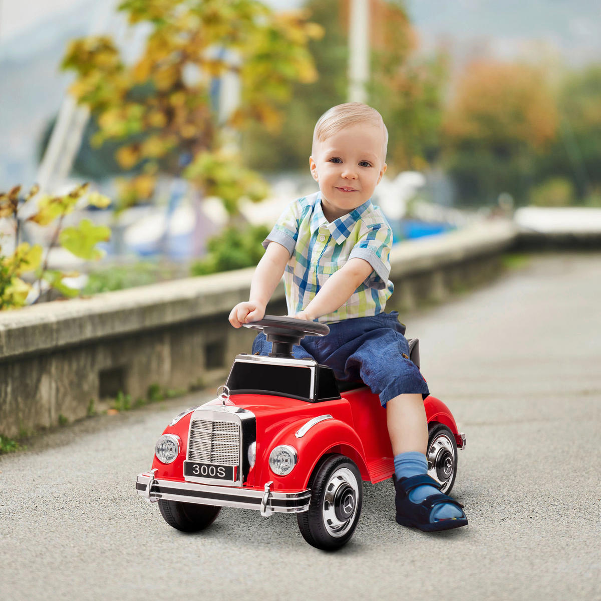 AIYAPLAY Rutschauto rot B/H/L: ca. 41,5x45x77,5 cm Rutschauto - rot (77,50/41,50/45,00cm) - AIYAPLAY