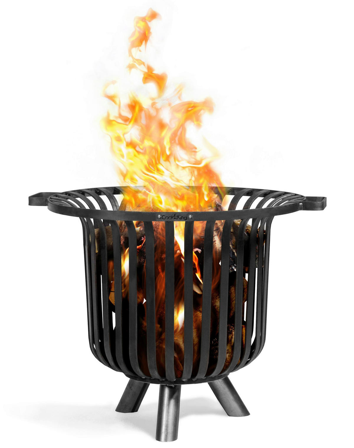 CookKing Feuerkorb Verona 60 schwarz Stahl B/H/T: ca. 60x52x60 cm Verona 60 - schwarz (60,00/52,00/60,00cm) - CookKing