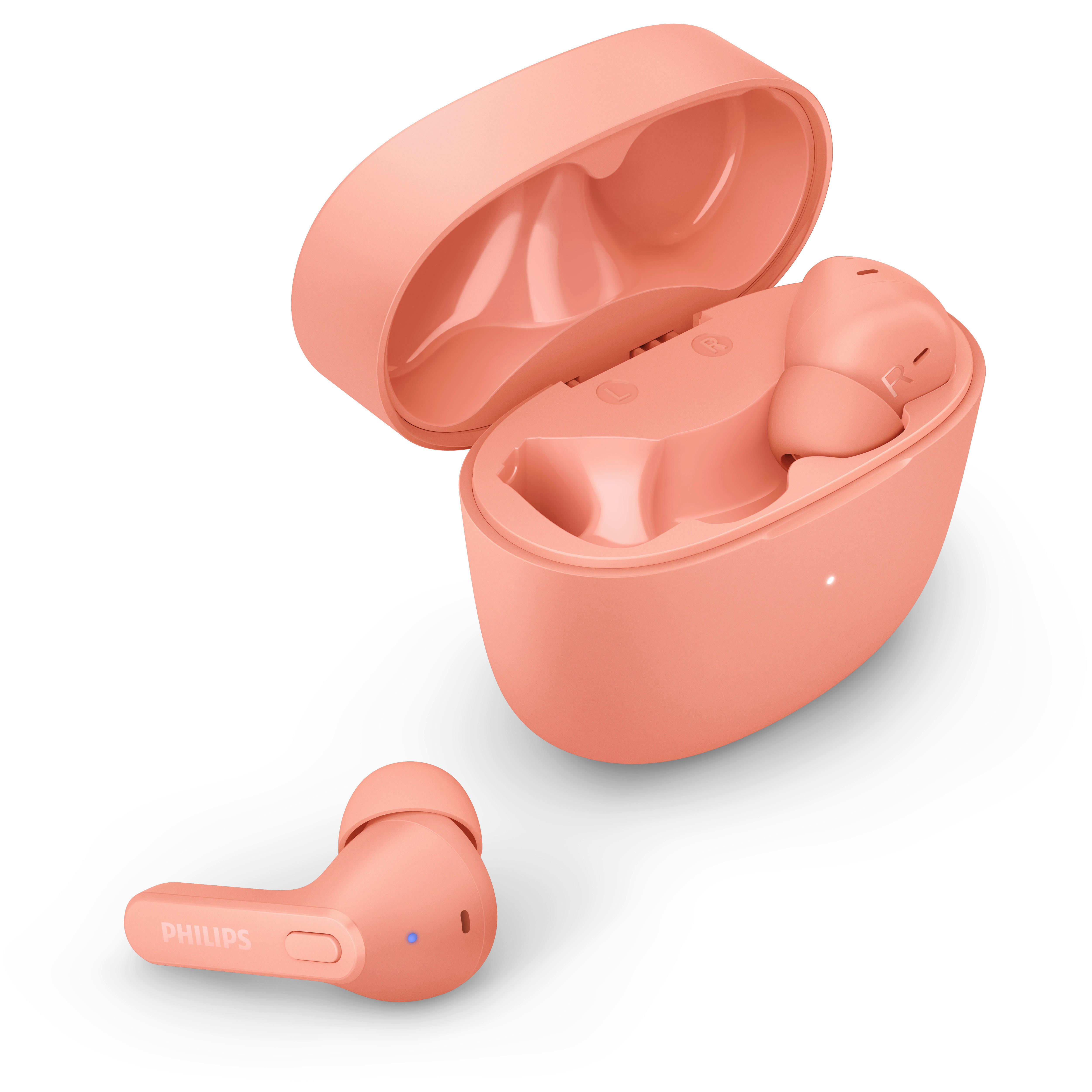 Philips Kopfhörer mit MikrofonTrueWireless rosa B/H/L: ca. 4x15,2x9,6 cm TrueWireless - rosa (9,60/4,00/15,20cm) - Philips