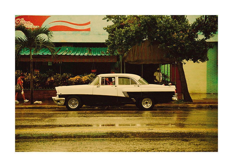 Komar Poster Cuba Car Auto B/L: ca. 50x40 cm günstig online kaufen