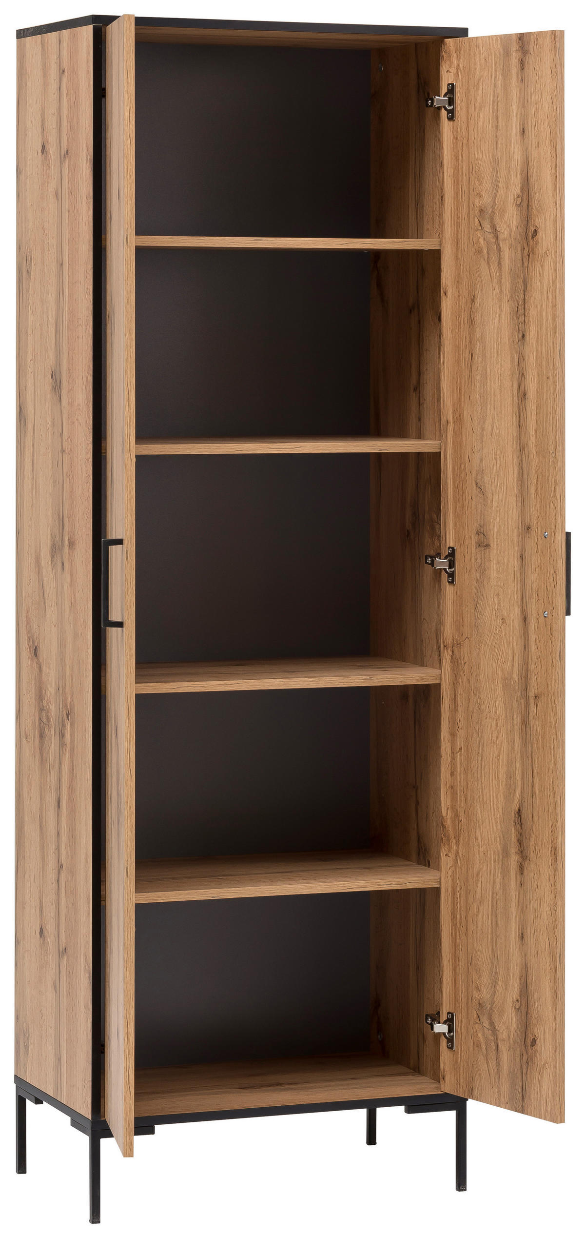 Hochschrank Serie 2000 Eiche Landhaus Nachbildung B/H/T: ca. 65,2x194,2x39 cm Serie 2000 - Eiche (65,20/194,20/39,00cm) - Möbelpartner