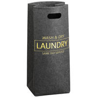 Kesper Wäschesammler schwarz Polyester B/H/L: ca. 21x68x28 cm Wäschesammler - schwarz (28,00/21,00/68,00cm) - Kesper