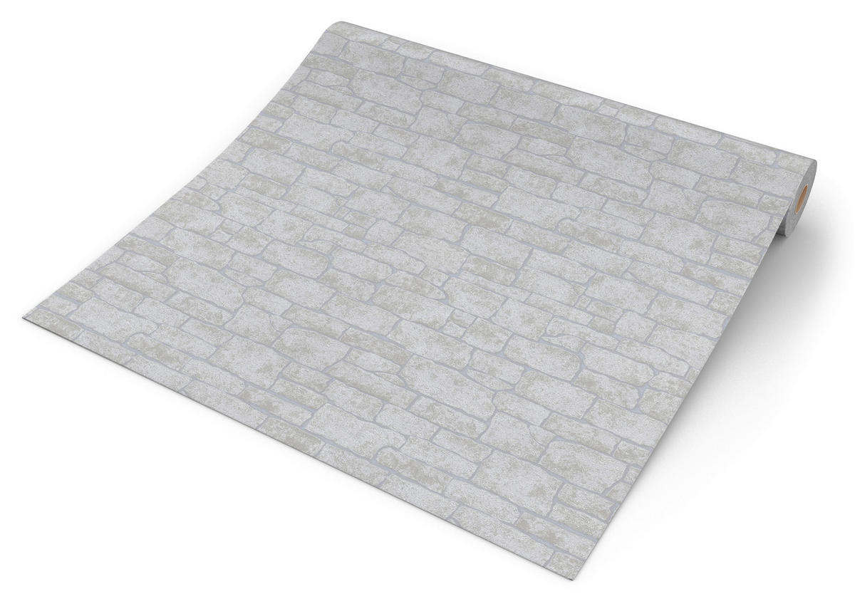 Vliestapete Steinoptik grau B/L: ca. 53x1005 cm Vliestapete_10091-10 - grau (53,00/1005,00cm)