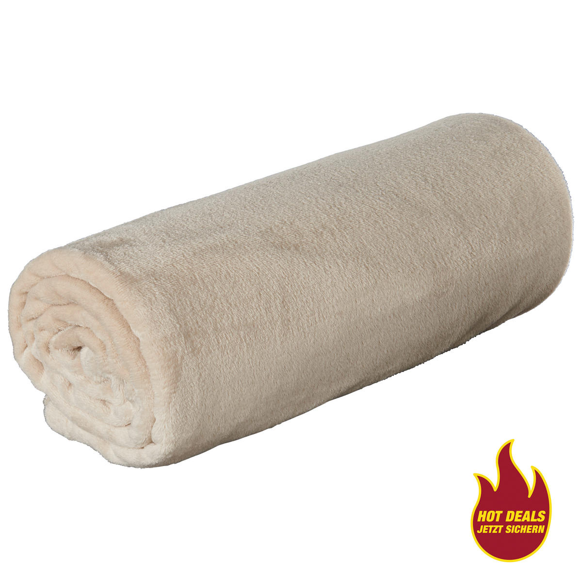 Flanelldecke Flanelldecke 130x160cm beige - beige (130,00/160,00cm) - Sensation