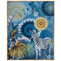 Wohndecke Laska Polysamt Laska - blau (130,00/160,00cm) - HIP