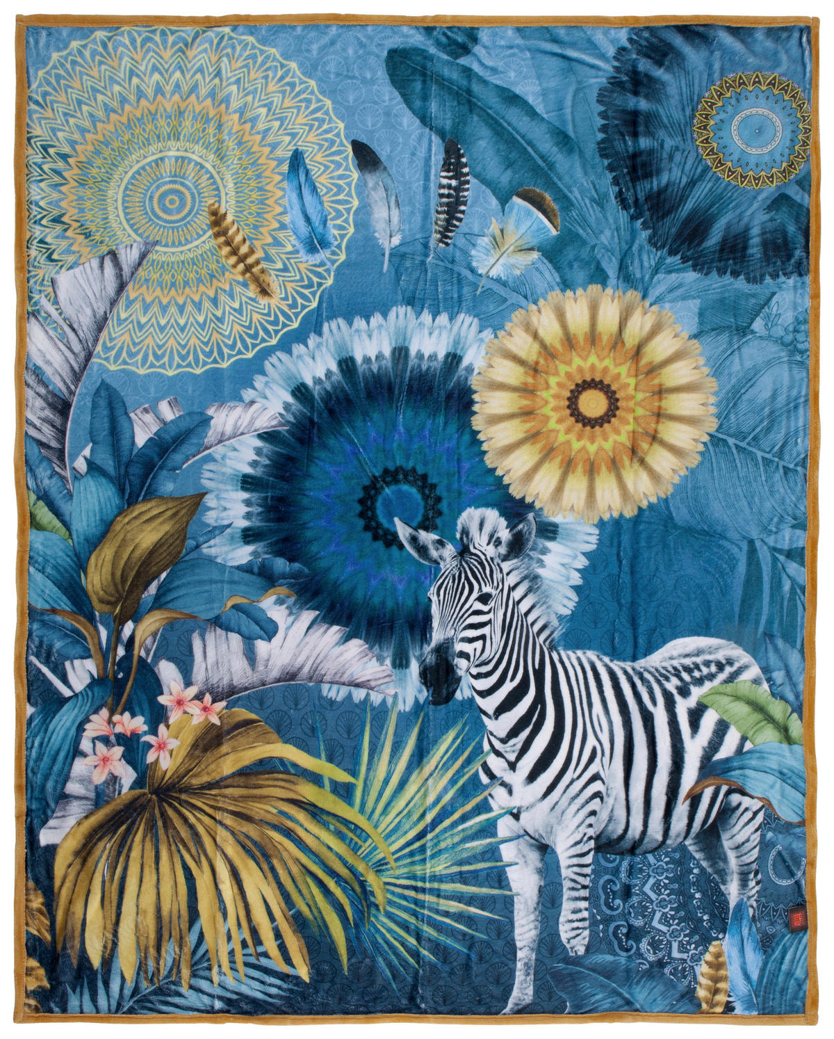 Wohndecke Laska Polysamt Laska - blau (130,00/160,00cm) - HIP