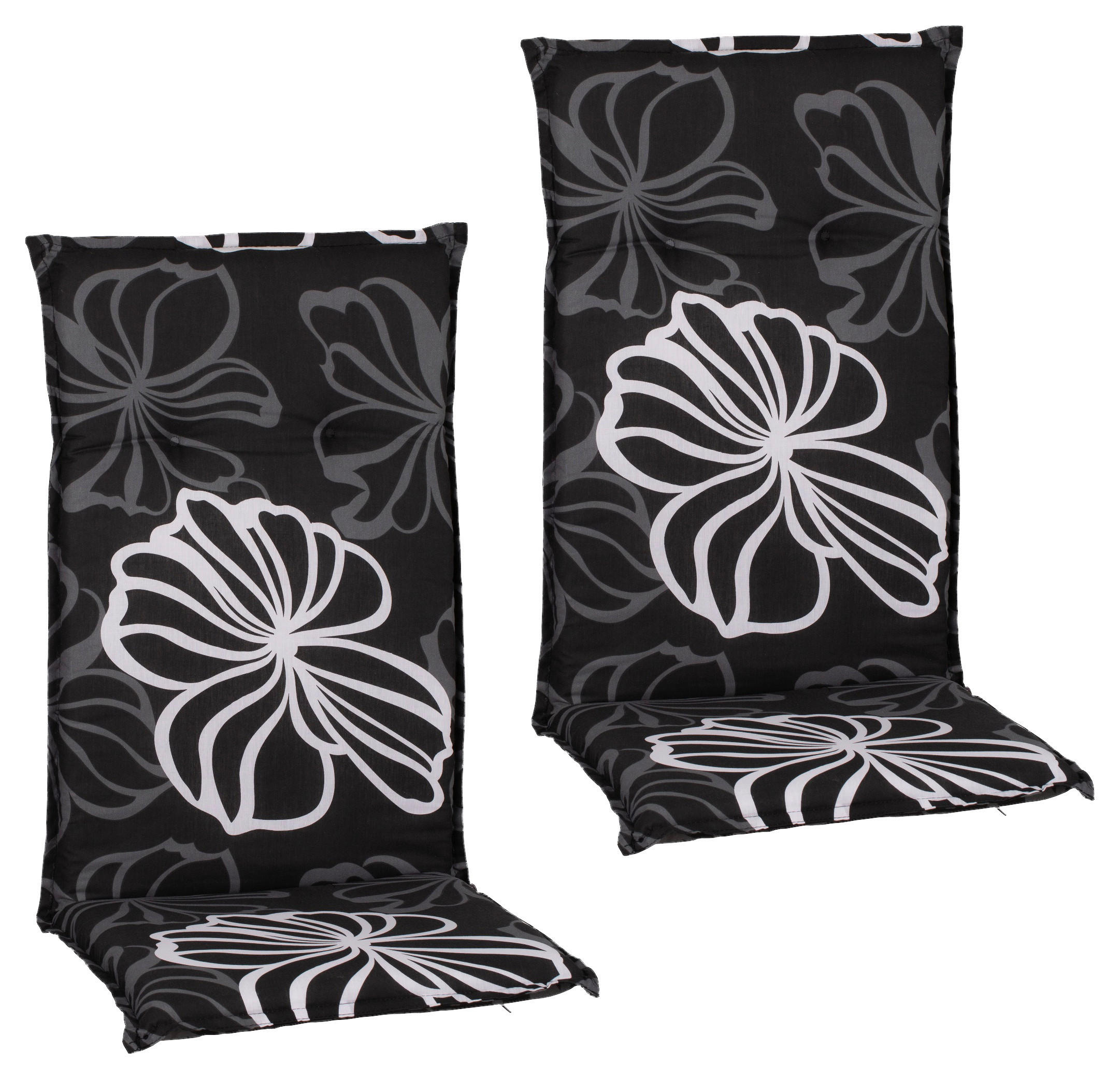 Beo Saumauflage für Hochlehner schwarz Polyester-Mischgewebe B/H/L: ca. 50x6x118 cm 2er Set Saumauflage_für_Hochlehner_2er - weiß/schwarz (118,00/50,00/6,00cm) - Beo