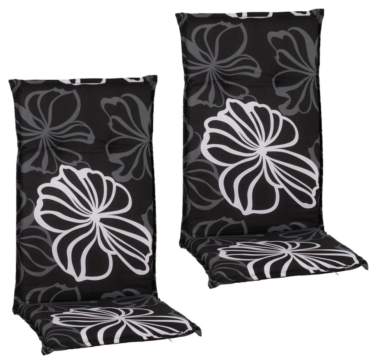 Beo Saumauflage für Hochlehner schwarz Polyester-Mischgewebe B/H/L: ca. 50x6x118 cm 2er Set Saumauflage_für_Hochlehner_2er - weiß/schwarz (118,00/50,00/6,00cm) - Beo