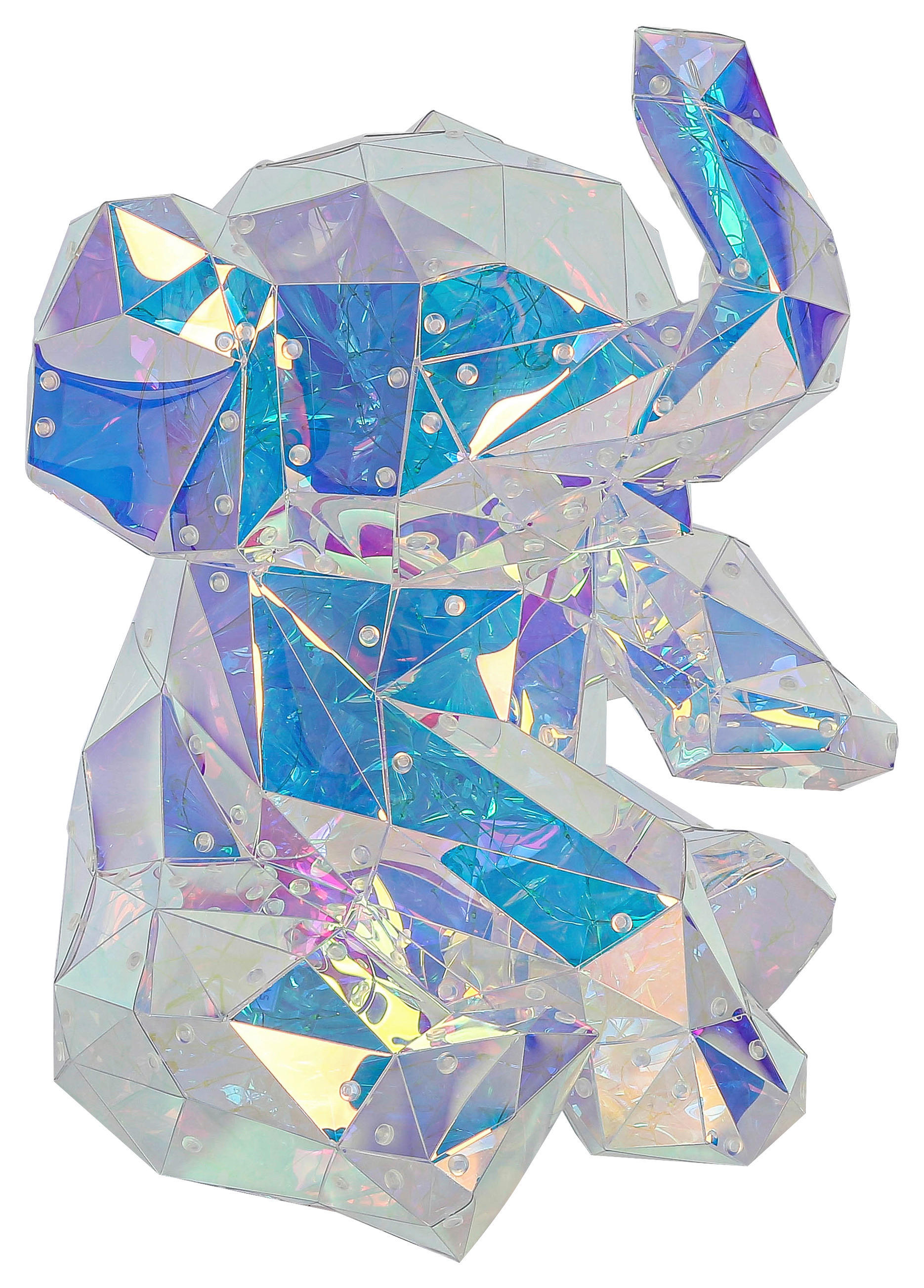 Nolo LED-Dekoleuchte transparent B/H/L: ca. 34x30x42 cm LED-Dekoleuchte_Elefant - transparent (42,00/34,00/30,00cm) - Nolo