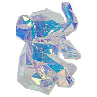 Nolo LED-Dekoleuchte transparent B/H/L: ca. 34x30x42 cm LED-Dekoleuchte_Elefant - transparent (42,00/34,00/30,00cm) - Nolo