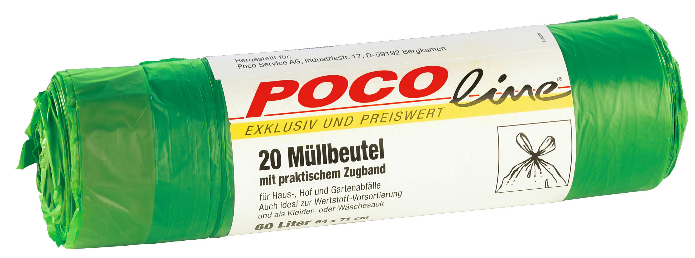 Müllbeutel B/H/T: ca. 22,5x6x6 cm Mülleimerbeutel 60l - (22,50/6,00/6,00cm)