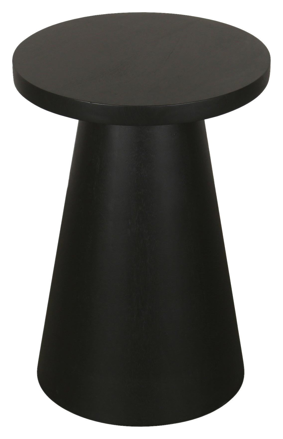 Beistelltisch CONE schwarz lackiert Akazie H/D: ca. 50x40 cm CONE - schwarz (40,00/50,00cm) - byLIVING