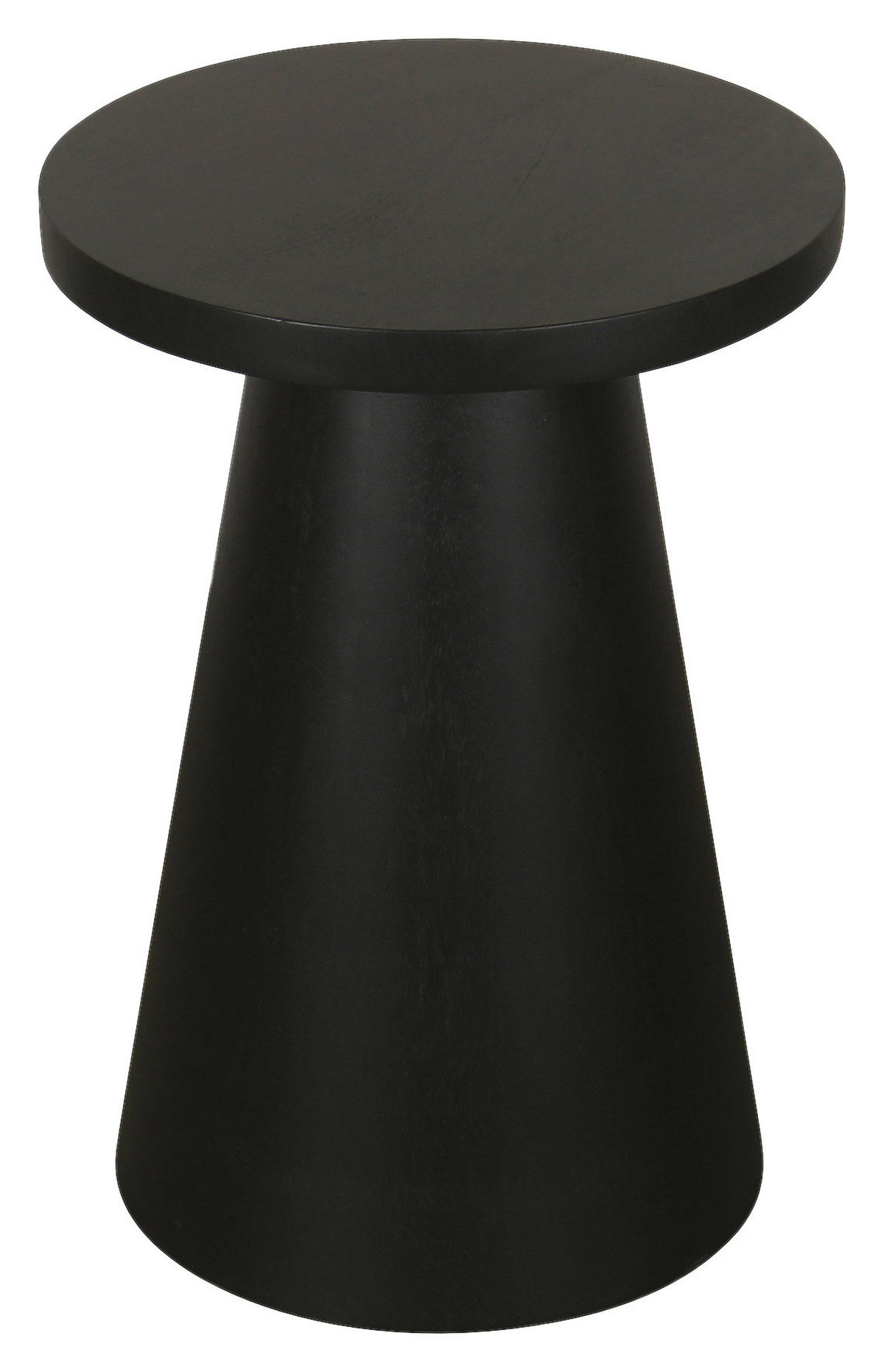 Beistelltisch CONE schwarz lackiert Akazie H/D: ca. 50x40 cm CONE - schwarz (40,00/50,00cm) - byLIVING