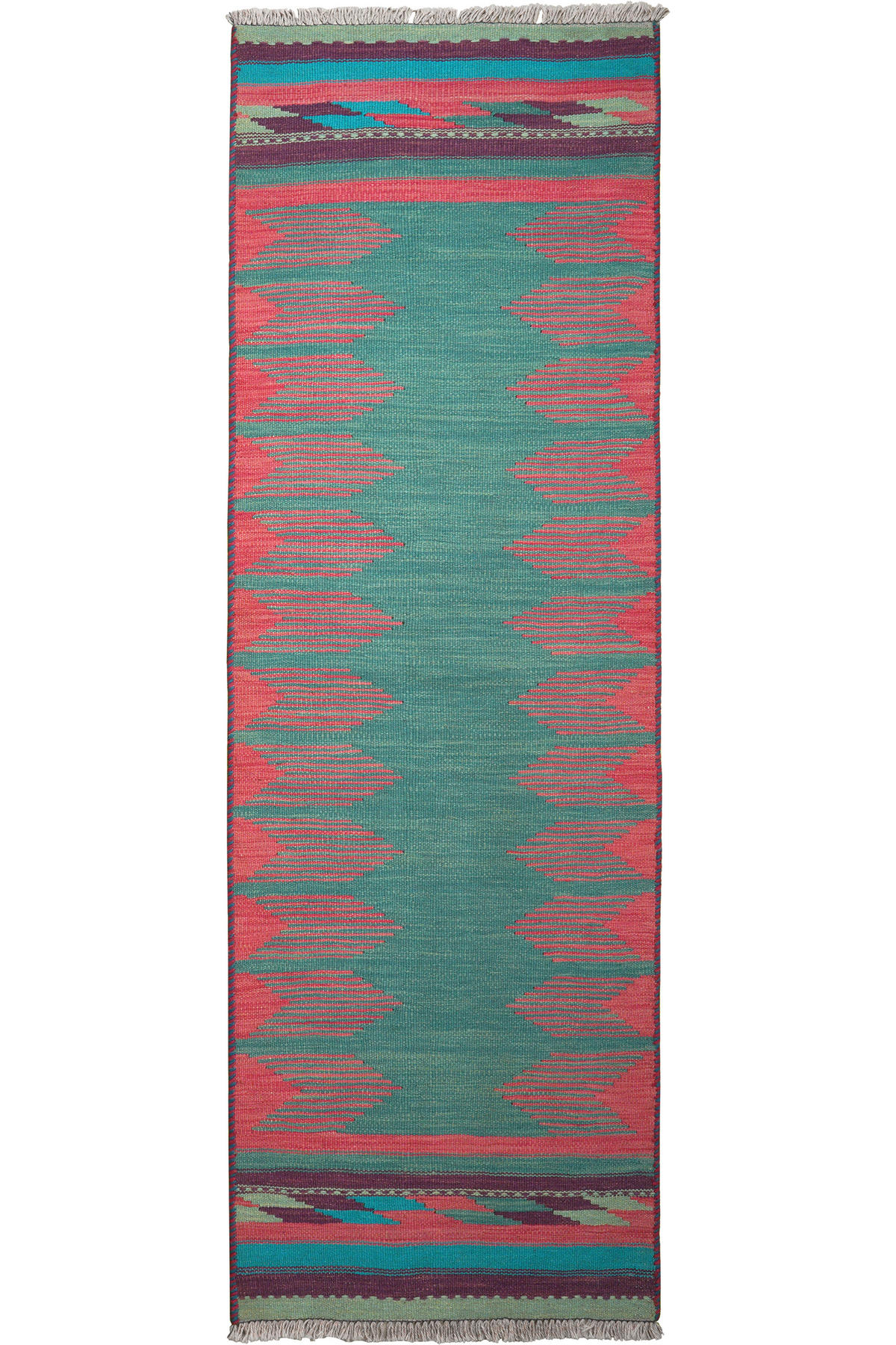 PersaTepp Teppich Kelim Gashgai multicolor B/L: ca. 65x203 cm Kelim Gashgai - multicolor (65,00/203,00cm) - PersaTepp
