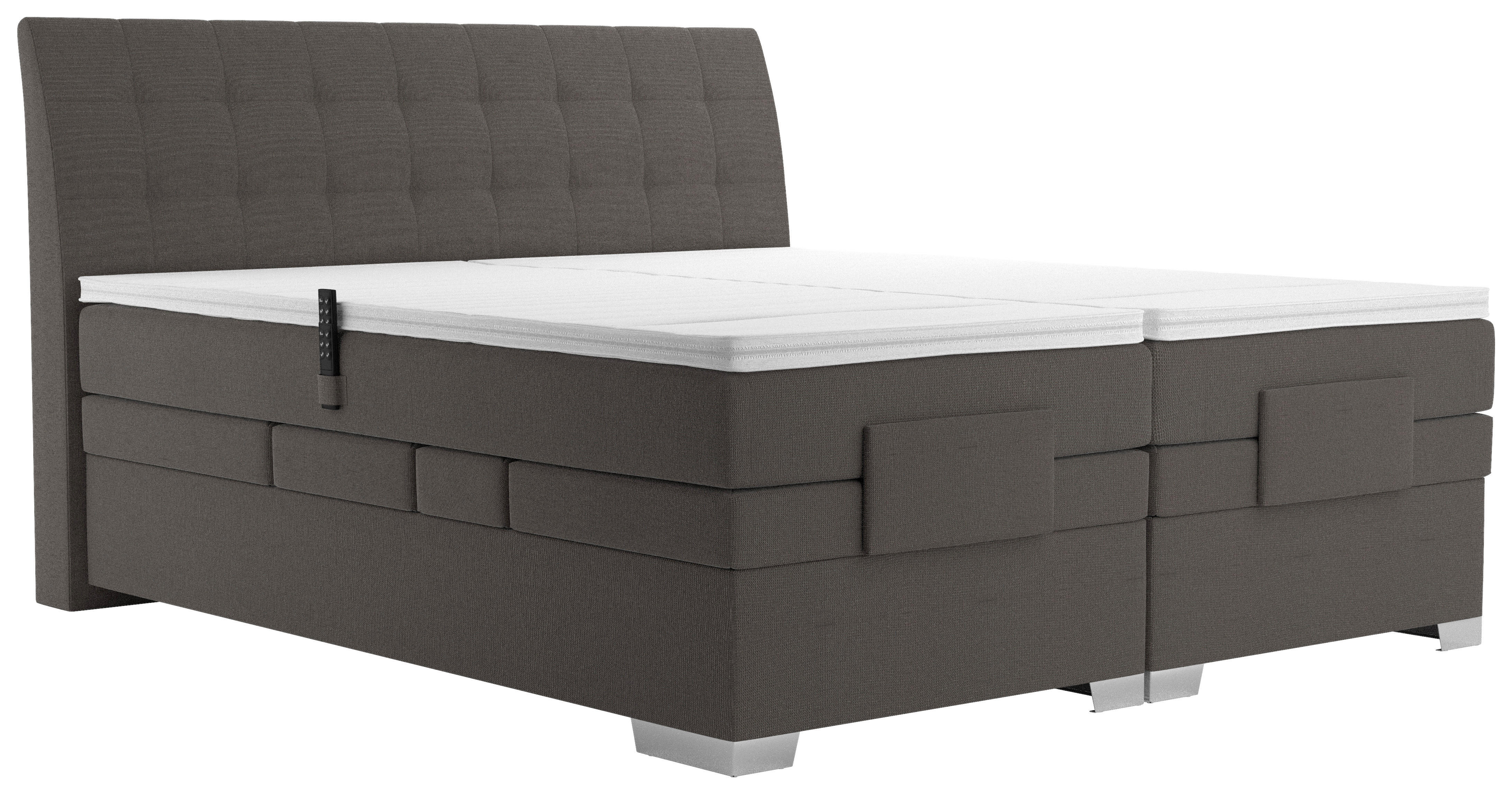 Boxspringbett Astrid braun Liegefläche B/L: ca. 180x200 cm Astrid - braun (189,00/123,00/220,00cm)