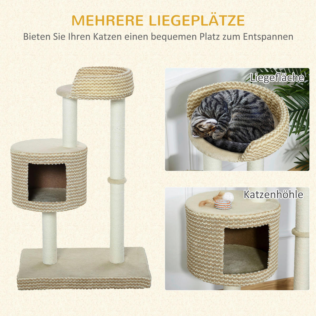 PawHut Katzenbaum Katzenbaum - (41,00cm) - PawHut