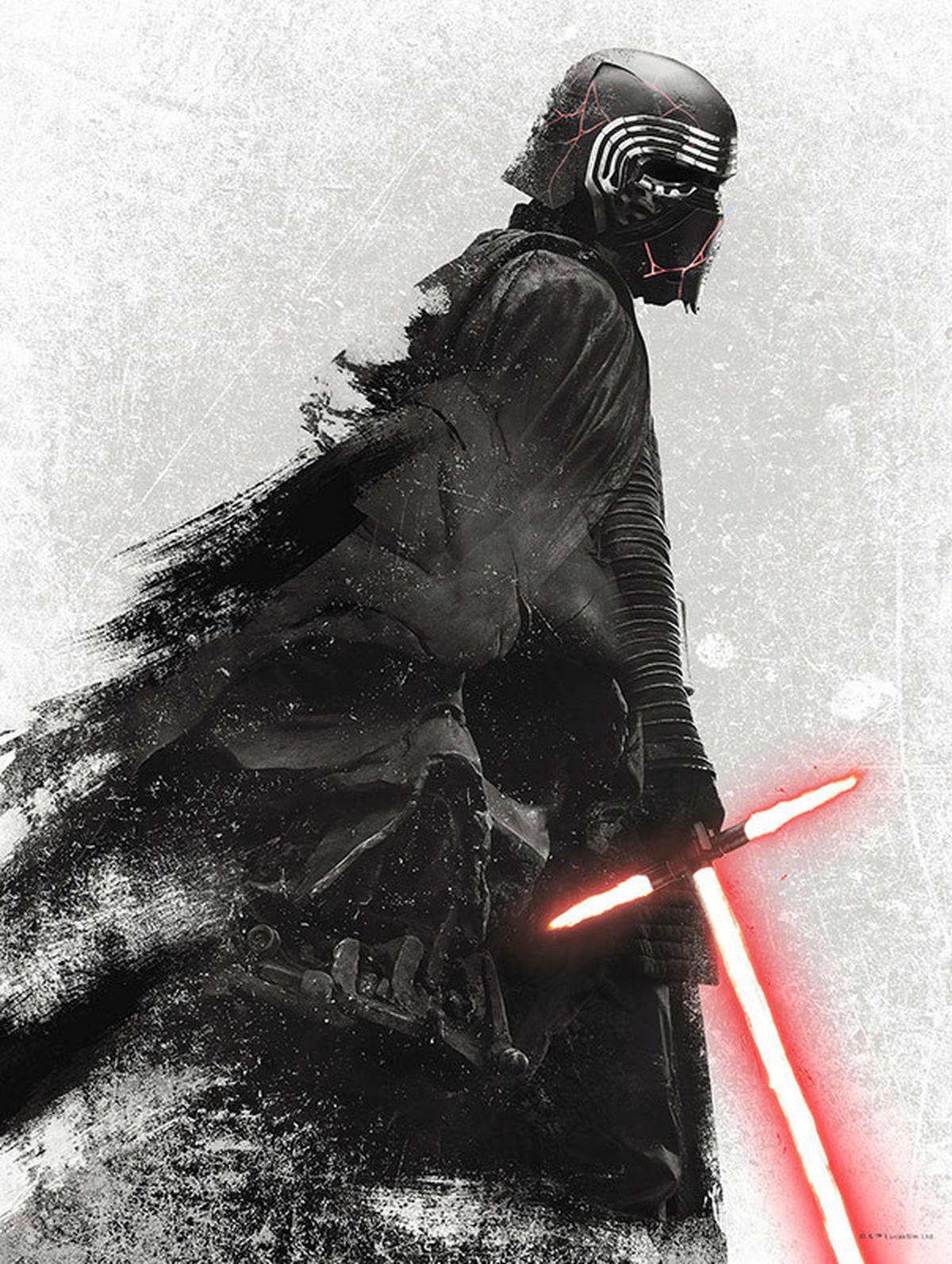 Komar Poster Star Wars EP9 Kylo Vader Shadow Star Wars B/L: ca. 30x40 cm Star Wars EP9 Kylo Vader Shadow - (30,00/40,00cm) - Komar