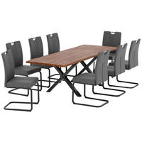 Esstisch Paris Akazie B/H/T: ca. 160x75x80 cm Paris - Akazie/schwarz (160,00/75,00/80,00cm)