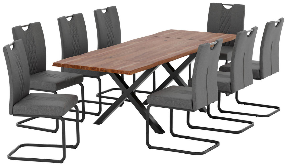 Esstisch Paris Akazie B/H/T: ca. 160x75x80 cm Paris - Akazie/schwarz (160,00/75,00/80,00cm)