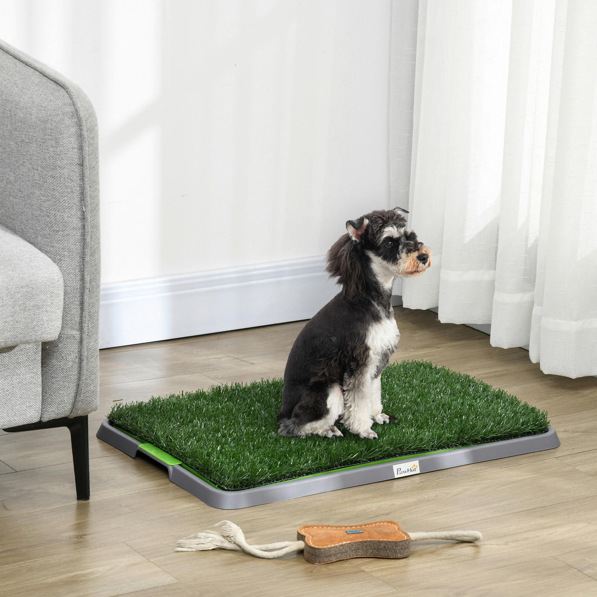 PawHut Hundetoilette grün Kunststoff B/H/L: ca. 41x3,5x67 cm Hundetoilette - grün (67,00/41,00/3,50cm) - PawHut