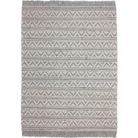 Kayoom Kurzflorteppich Natura 410 silber B/L: ca. 80x150 cm Natura 410 - creme/silber (80,00/150,00cm) - Kayoom