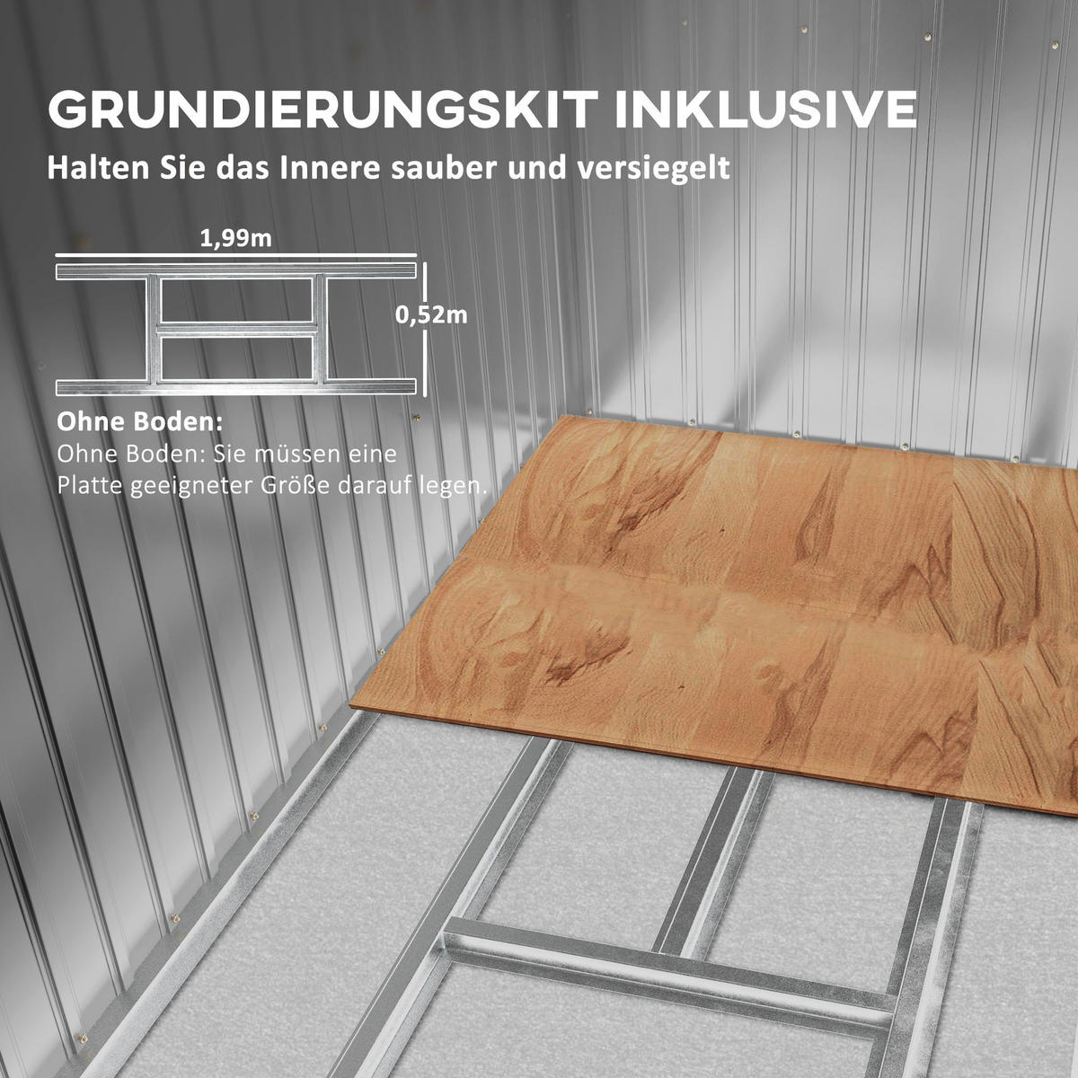 Outsunny Gerätehaus grün B/H/L: ca. 130x173x213 cm Gerätehaus - grün (213,00/130,00/173,00cm) - Outsunny