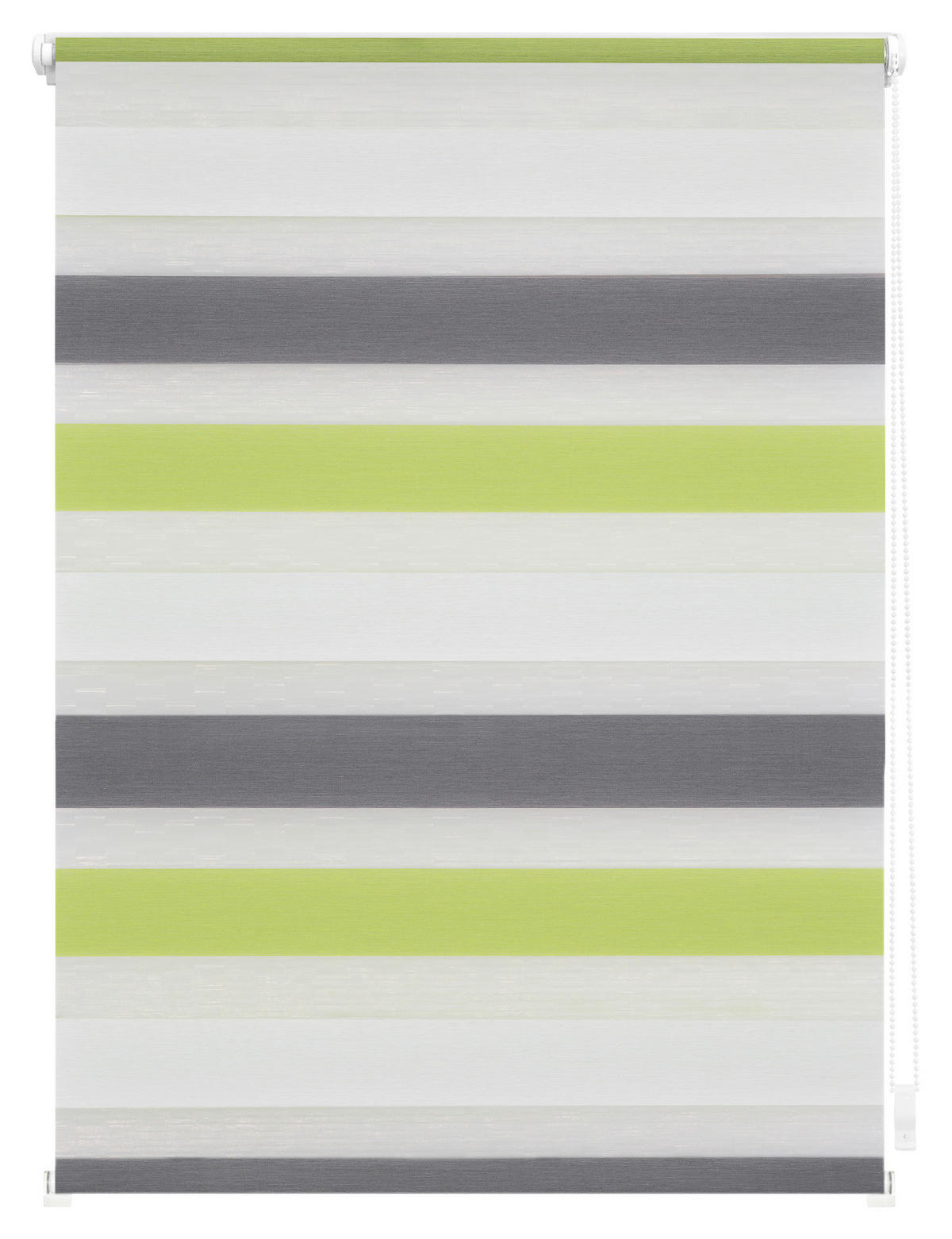 Doppelrollo Duo grün B/L: ca. 60x150 cm Duo - weiß/grün (60,00/150,00cm) - LICHTBLICK