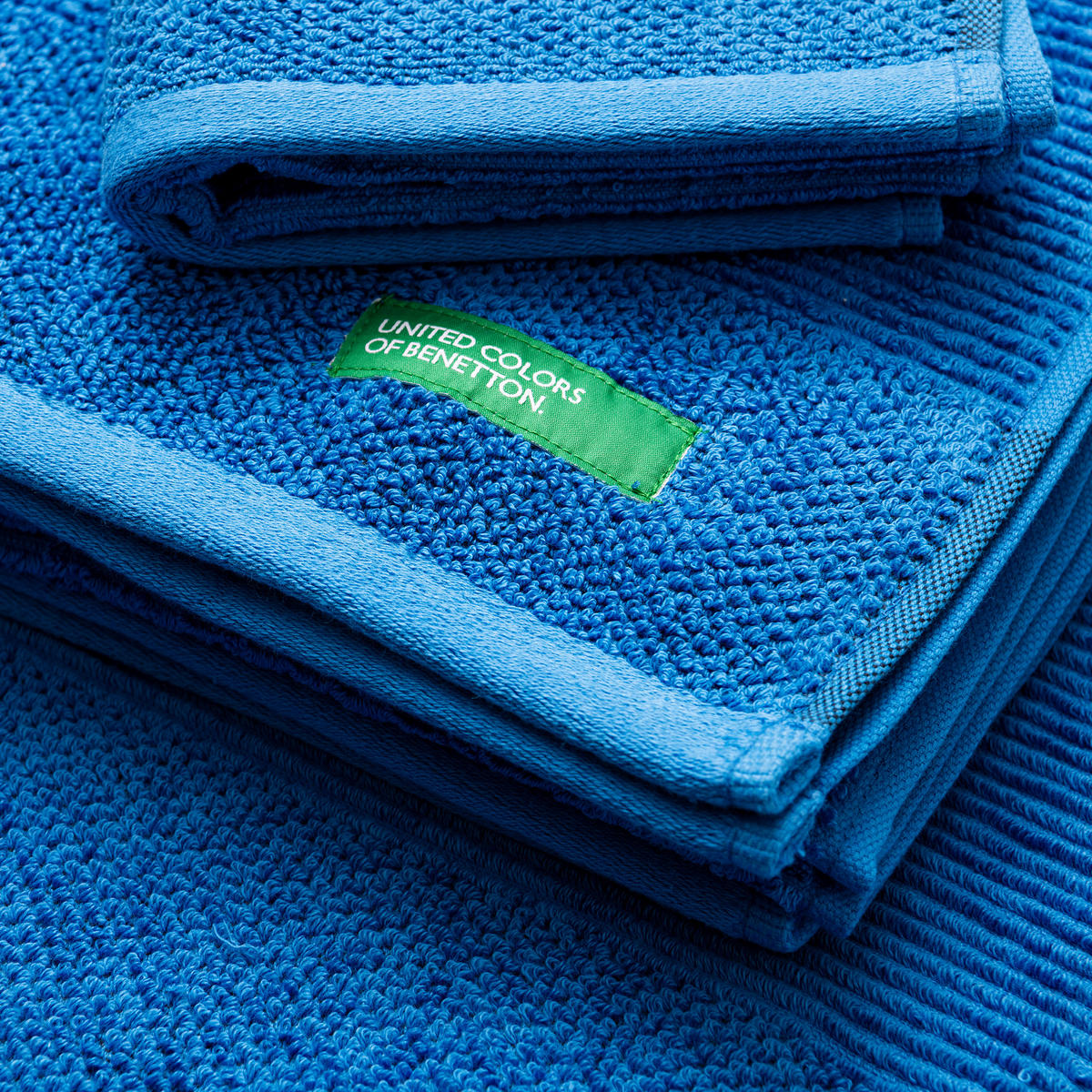 Handtuch RAINBOW blau Baumwolle B/L: ca. 50x90 cm RAINBOW - blau (50,00/90,00cm) - BENETTON
