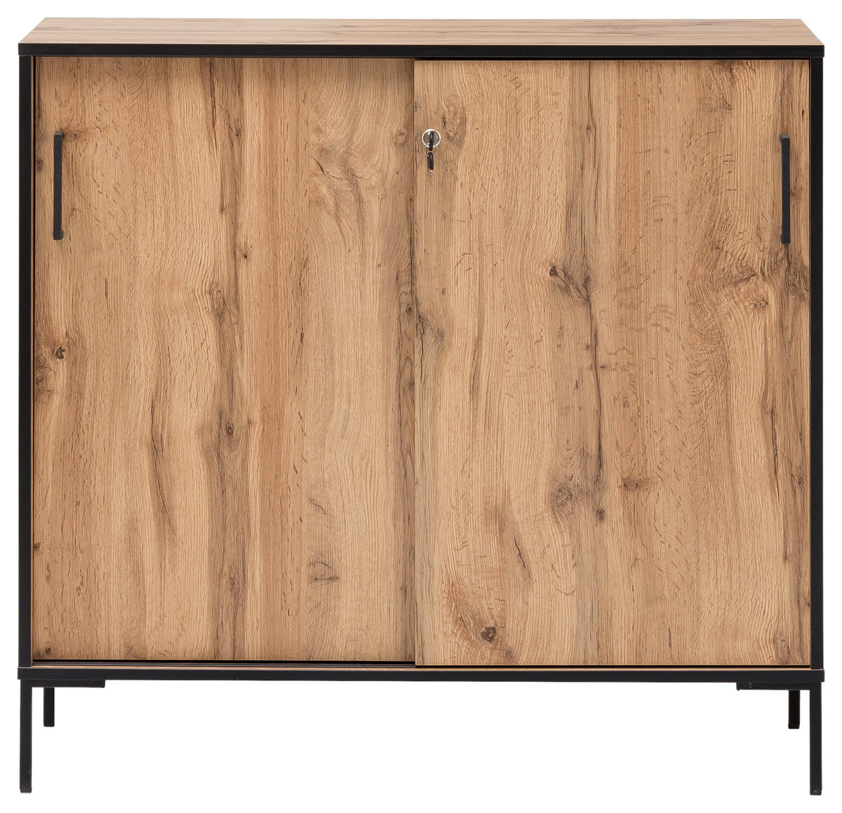 Midischrank Serie 2000 Eiche Landhaus Nachbildung B/H/T: ca. 100,1x96,6x41 cm Serie 2000 - Eiche (100,10/96,60/41,00cm) - Möbelpartner
