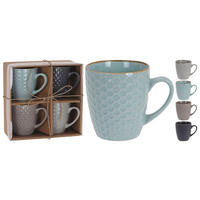 Becherset mehrfarbig Keramik 4 tlg. Becherset_4tlg. - mehrfarbig (9,00/20,00/20,00cm)