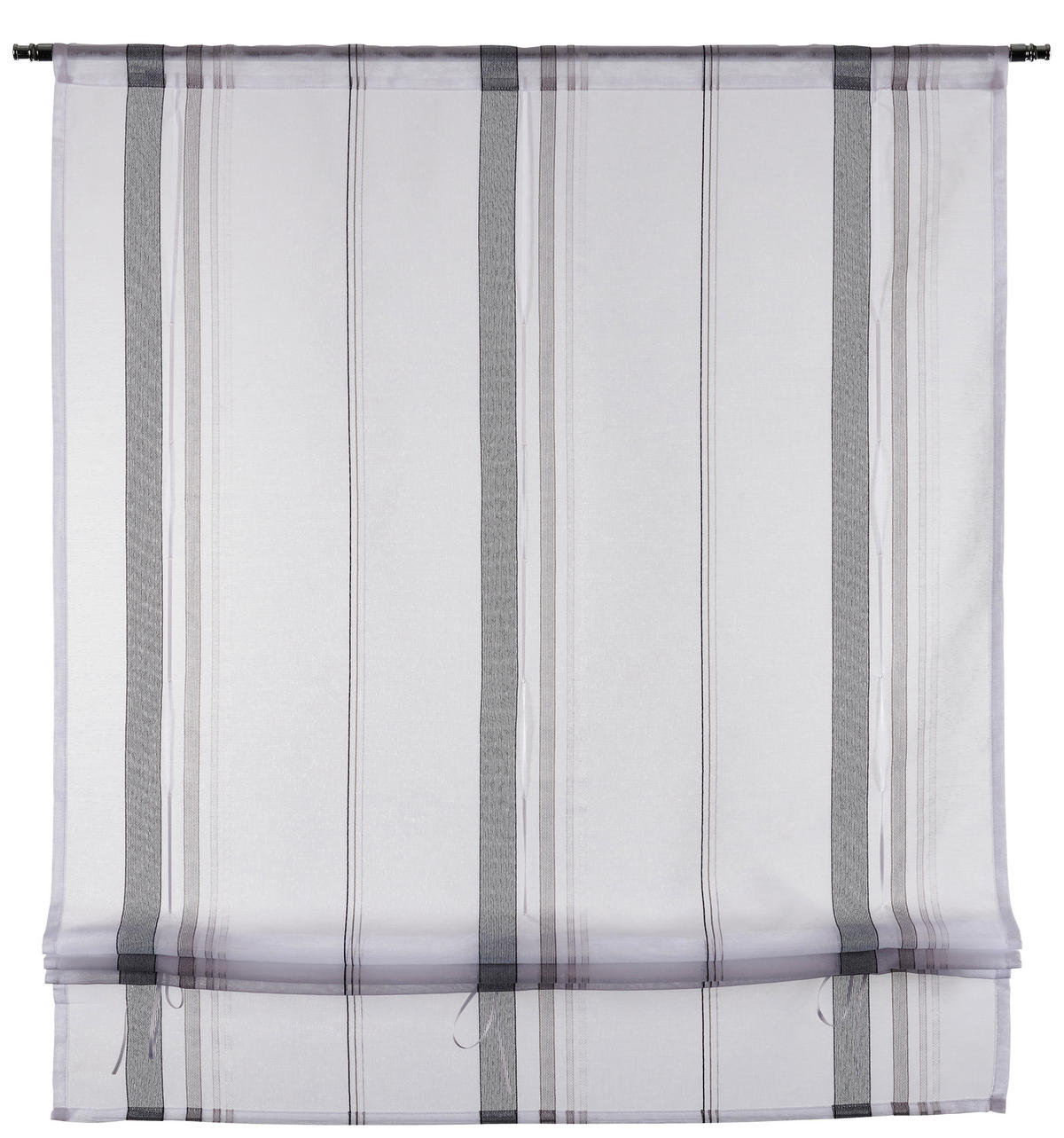 Bändchenrollo Lottie grau B/L: ca. 80x140 cm Lottie - grau (80,00/140,00cm) - POCOline