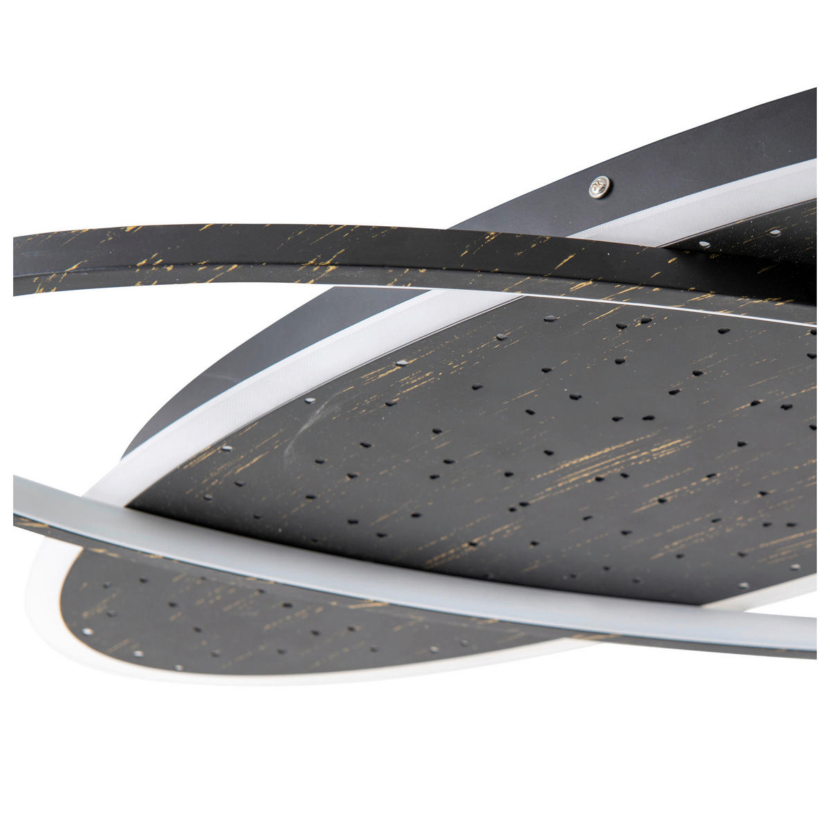 Näve Leuchten LED-Deckenleuchte schwarz Kunststoff Metall B/H/T: ca. 60x6,5x47 cm STELARIS - schwarz (60,00/6,50/47,00cm) - Näve Leuchten