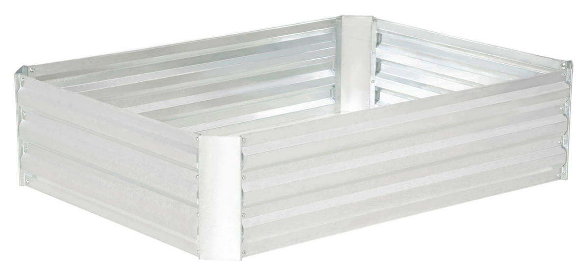 Outsunny Hochbeet silber Stahl H/T/L: ca. 30x90x120 cm Hochbeet 845-519 - silber (120,00cm) - Outsunny