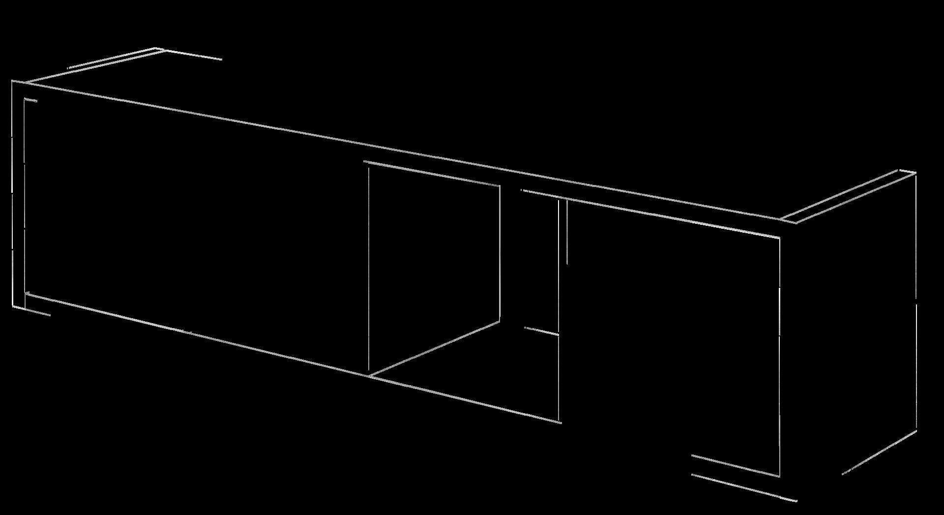 Raumteiler Max Beton Optik B/H/T: ca. 38x141x33 cm Max - (38,00/141,00/33,00cm)