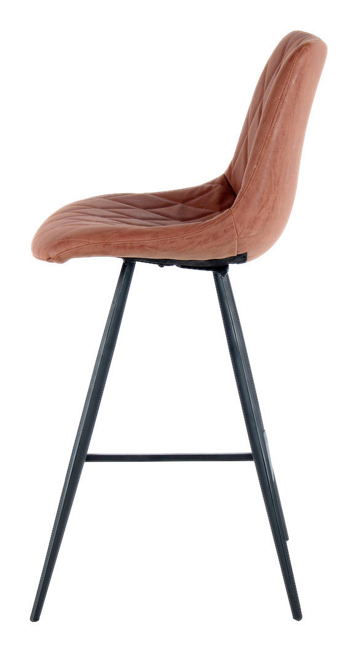 Barhocker Frances 400 2er braun Kunstleder B/H/T: ca. 47,5x107x57,5 cm Frances 400 2er - braun/schwarz (47,50/107,00/57,50cm) - 360 Living