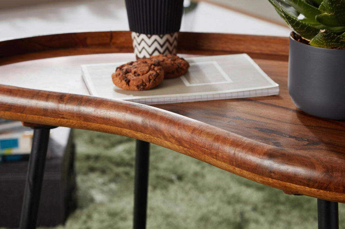 Couchtisch braun B/H/T: ca. 71x51x40 cm Couchtisch - braun (71,00/51,00/40,00cm) - Wohnling