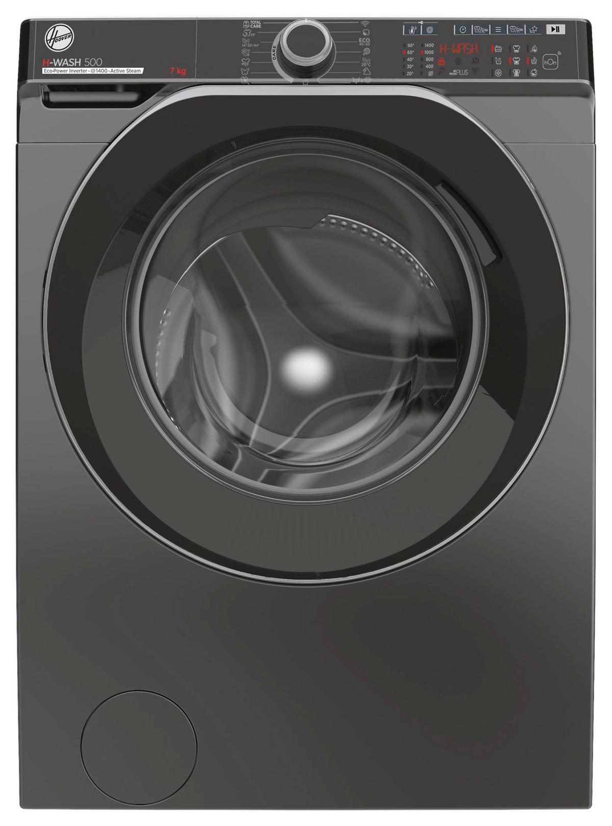 Hoover Waschvollautomat HWQ 47AMBSR/1-S anthrazit B/H/T: ca. 60x85x53 cm ca. 7 kg Waschvollautomat HWQ 47AMBSR/1-S - anthrazit (60,00/85,00/53,00cm) - HOOVER