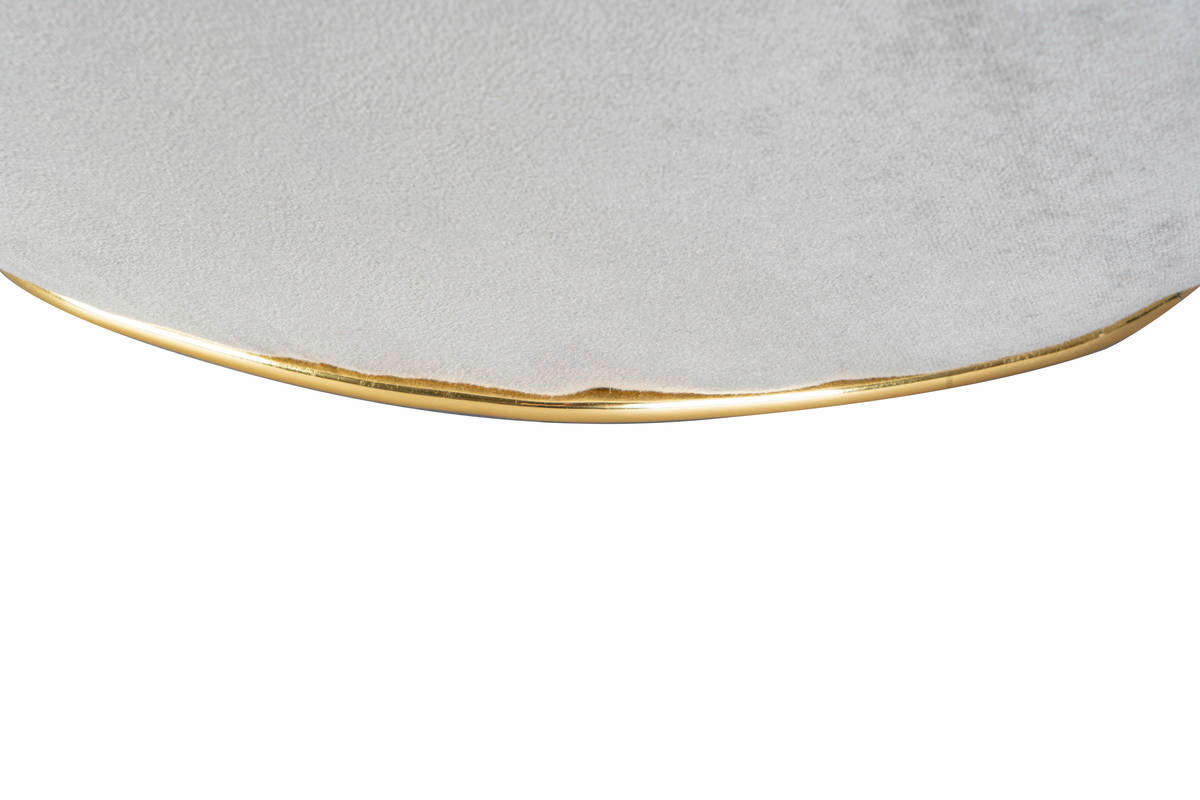 360 Living Hocker Contessa 100 taupe gold B/H/T: ca. 60x42,5x60 cm Contessa 100 - gold/taupe (60,00/42,50/60,00cm) - 360 Living