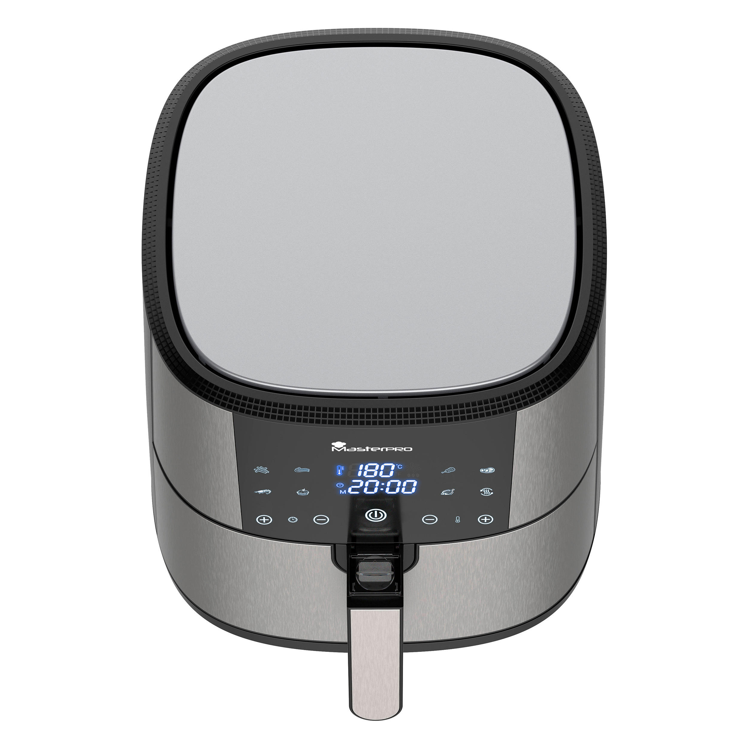 MASTERPRO Heißluftfritteuse BGMP-9167-CT ROCKET 600 - schwarz/silber - MASTERPRO