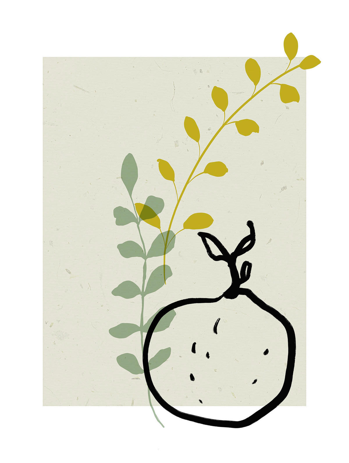 Komar Poster Fruit du paradis Pflanzen B/L: ca. 30x40 cm Fruit du paradis - (30,00/40,00cm) - Komar