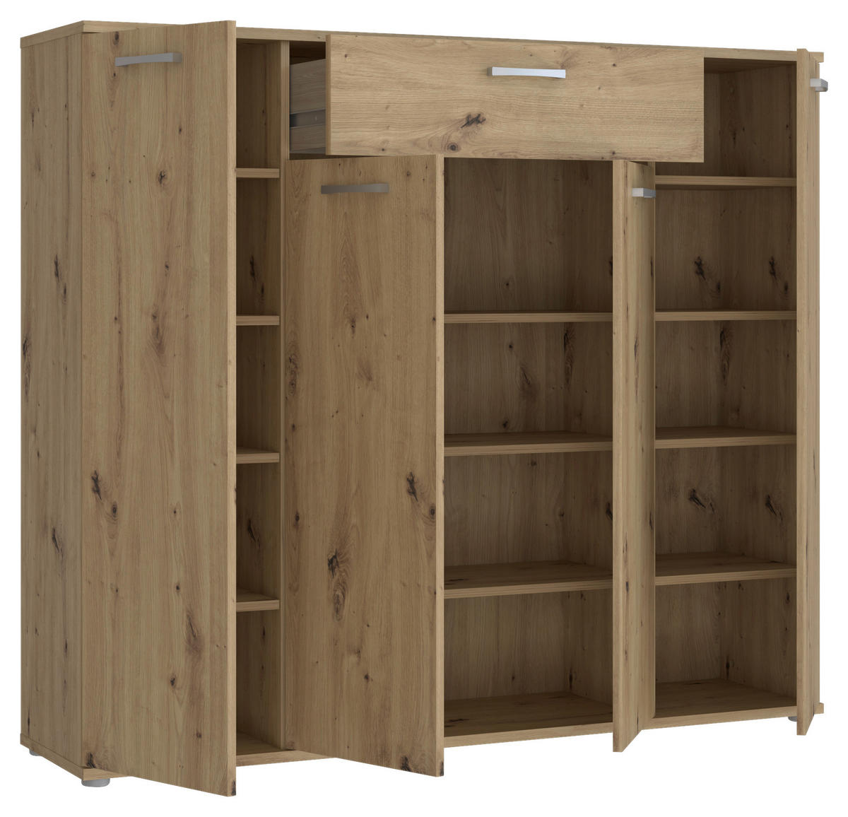 Kommode  Eiche Artisan Nachbildung B/H/T: ca. 139x121x35 cm Rypsyma_Kommode RPSK341-D78 - Eiche (139,00/121,00/35,00cm)