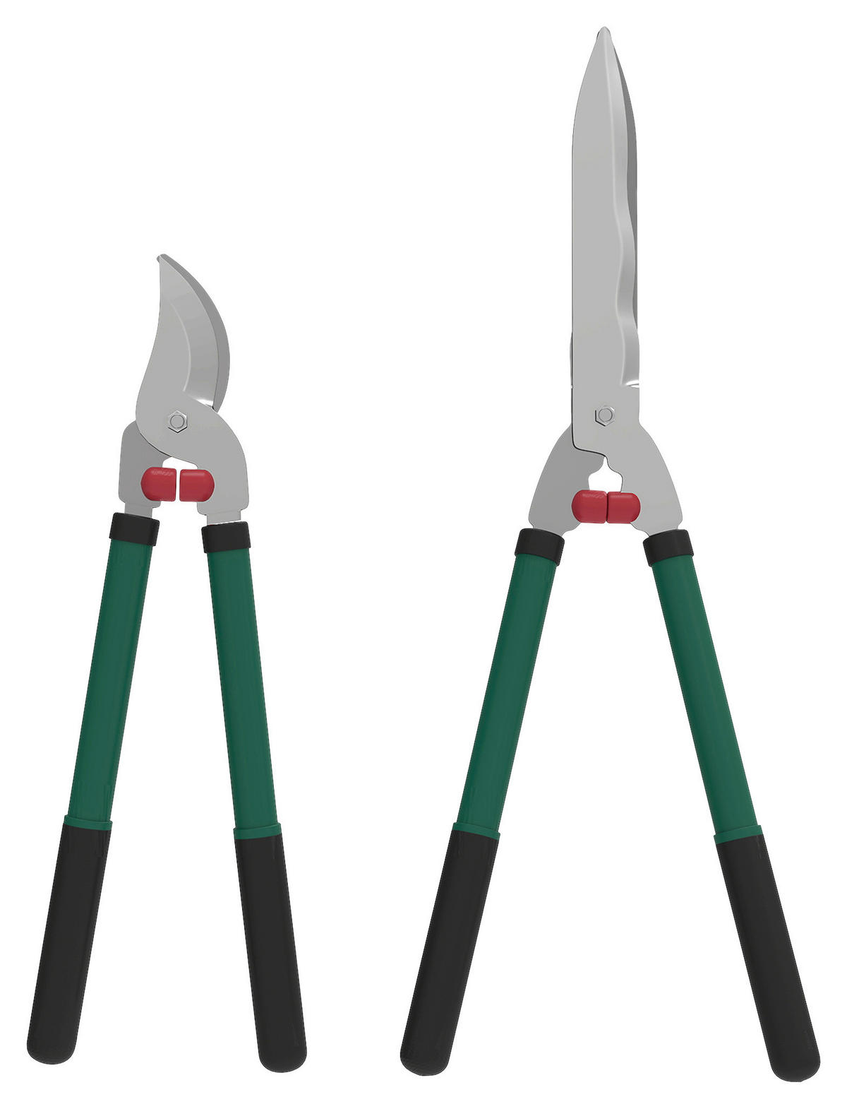 Outsunny Gartenwerkzeug-Set grün Kunststoff B/H/L: ca. 17x4,5x51 cm Gartenwerkzeug-Set - grün (51,00/17,00/4,50cm) - Outsunny