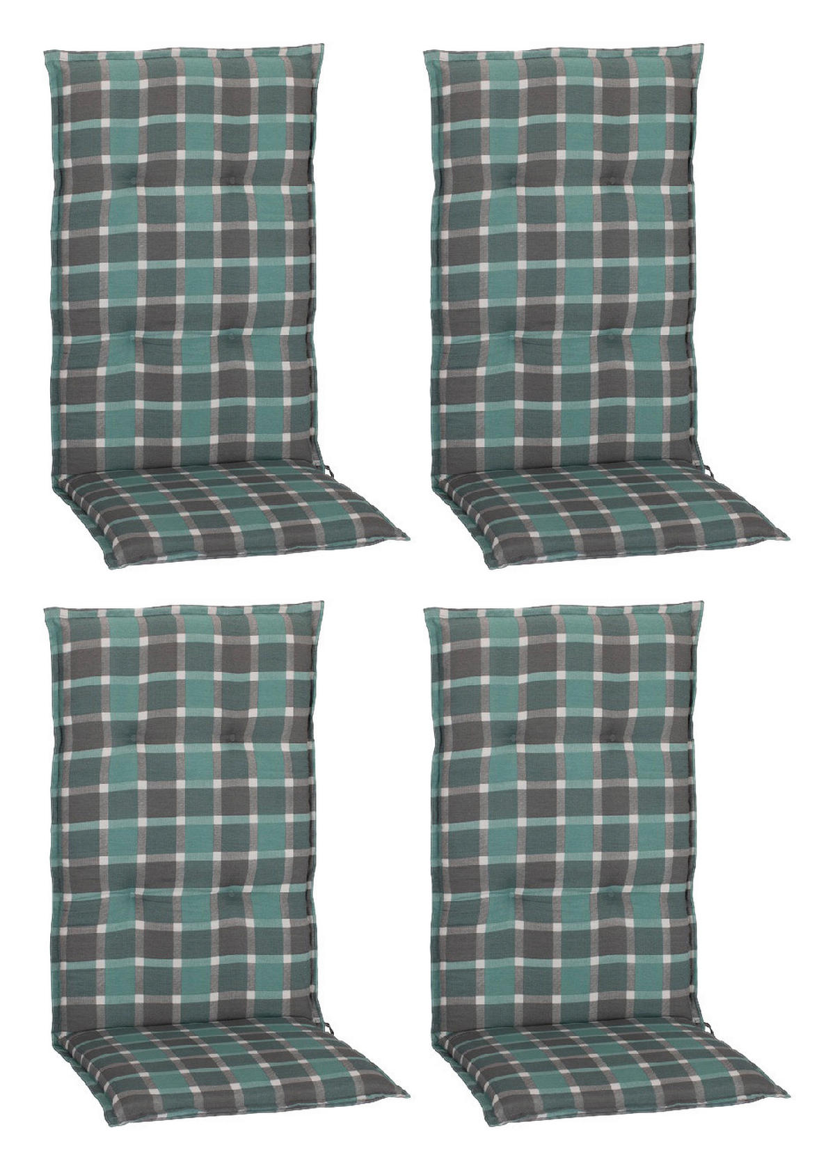 Beo Saumauflage für Hochlehner Büsum türkis Polyester-Mischgewebe B/H/L: ca. 50x12x118 cm 4er Set Büsum - türkis (118,00/50,00/12,00cm) - Beo