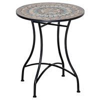 Outsunny Gartentisch bunt Metall H/D: ca. 71x60 cm Gartentisch - bunt (60,00/71,00cm) - Outsunny